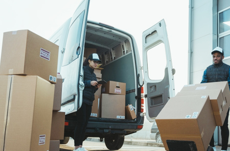 Courier van